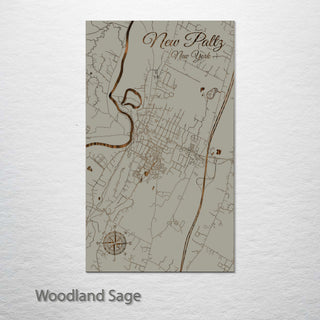 New Paltz, New York Street Map