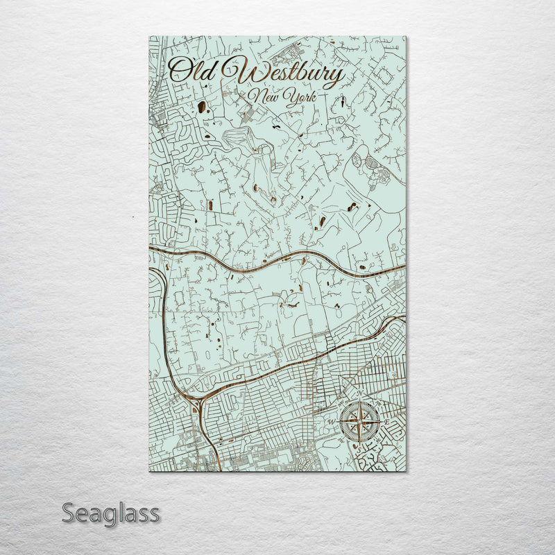 Old Westbury, New York Street Map – Fire & Pine