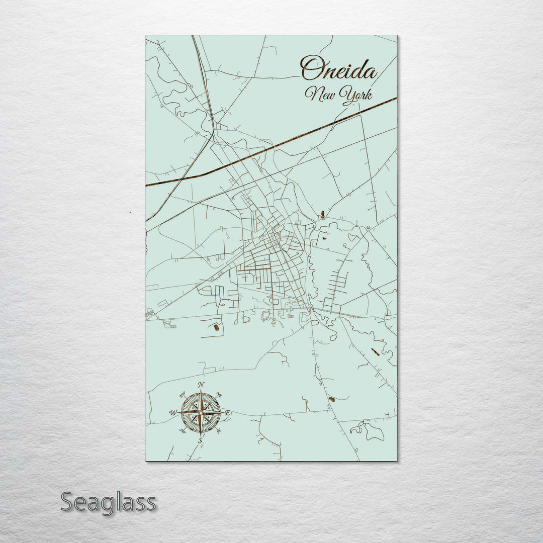 Onida Map Oneida, New York Street Map