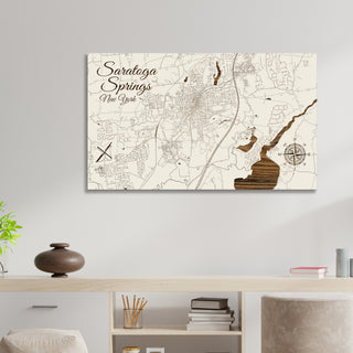 Saratoga Springs, New York Street Map