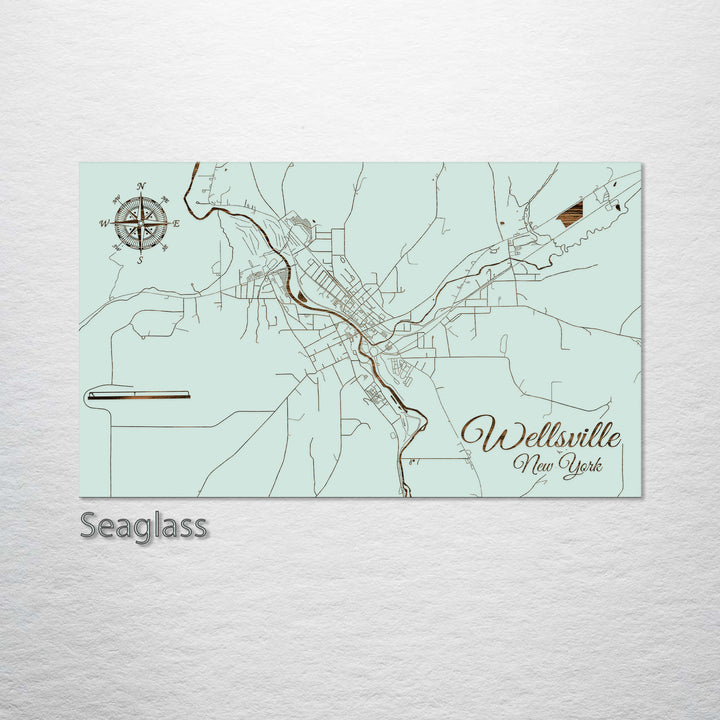 Wellsville, New York Street Map