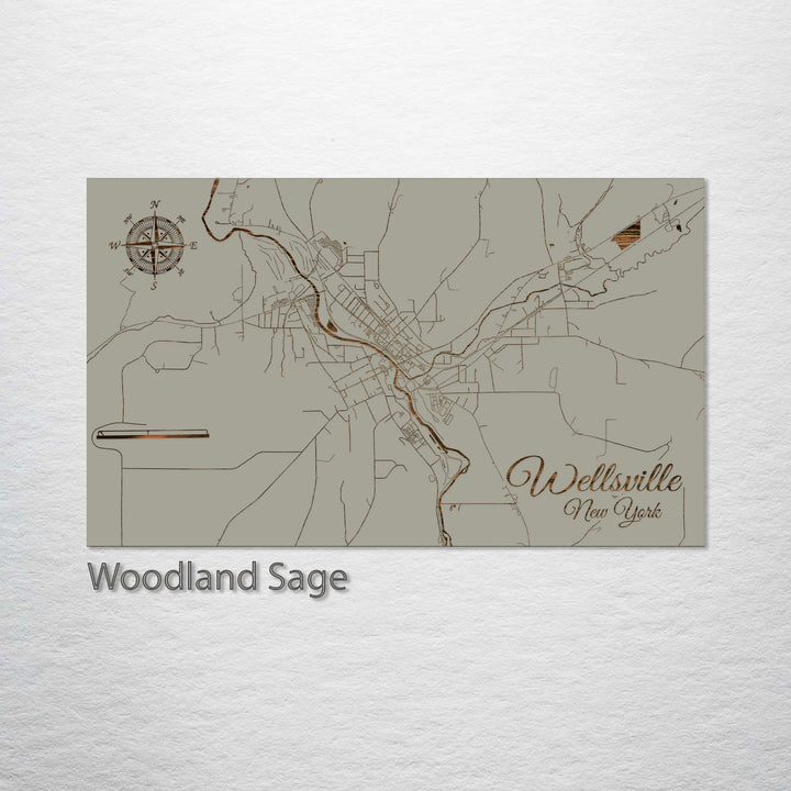 Wellsville, New York Street Map