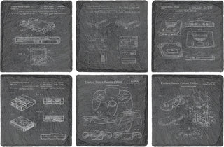 Exclusive - Nintendo, Slate SQ Coaster Set