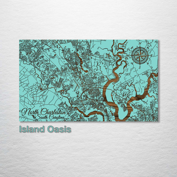 North Charleston, South Carolina Street Map - Fire & Pine