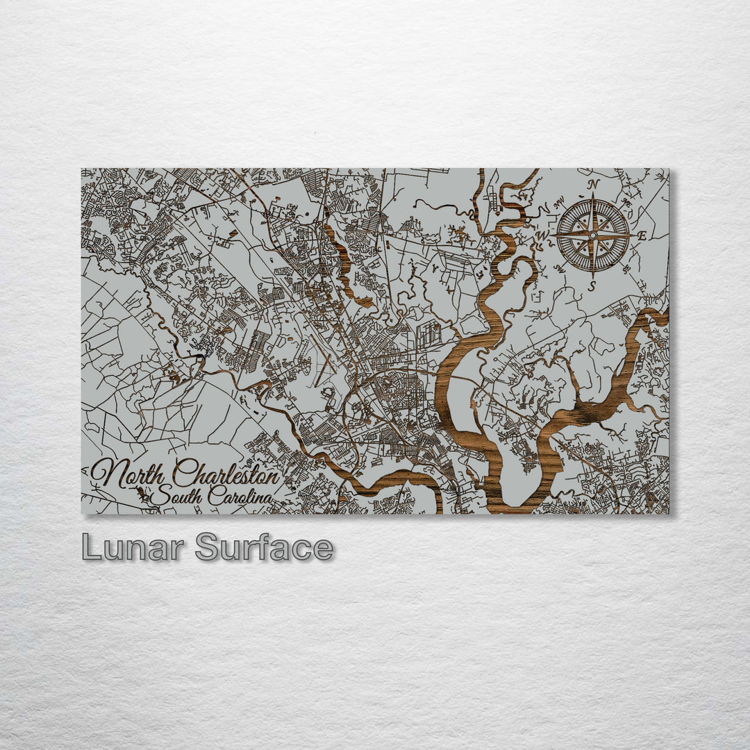 North Charleston, South Carolina Street Map - Fire & Pine