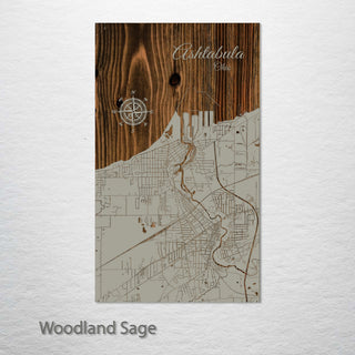 Ashtabula, Ohio Street Map