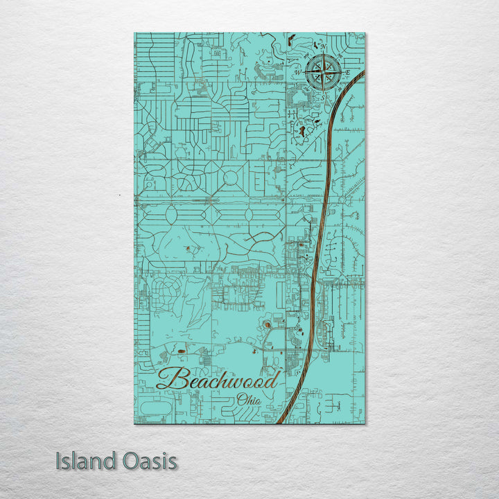 Beachwood, Ohio Street Map