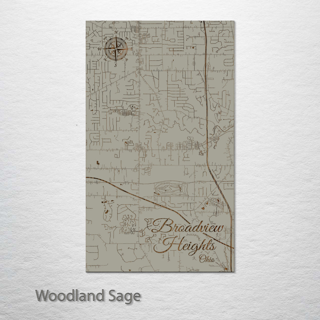 Broadview Heights, Ohio Street Map