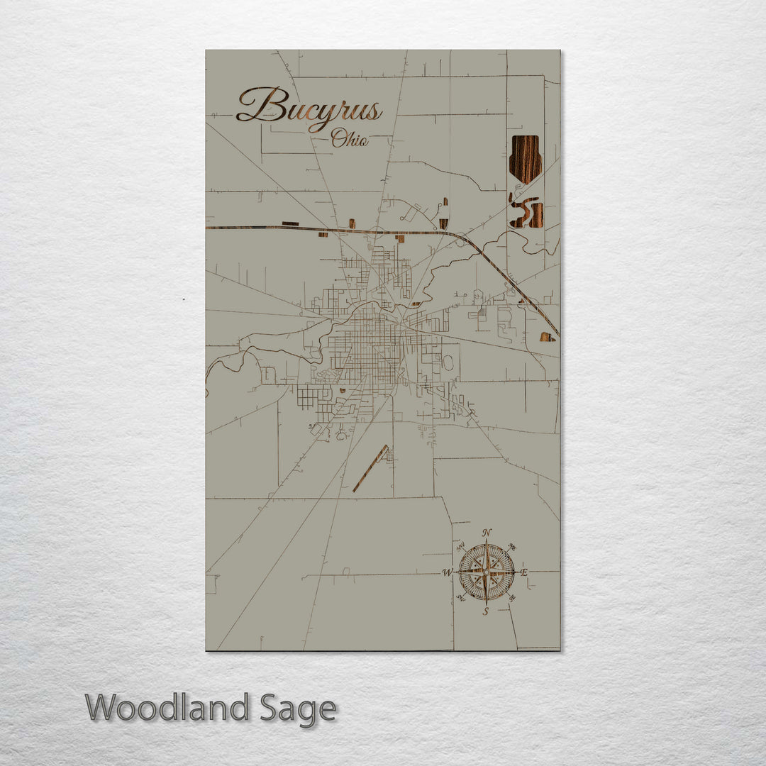Bucyrus, Ohio Street Map