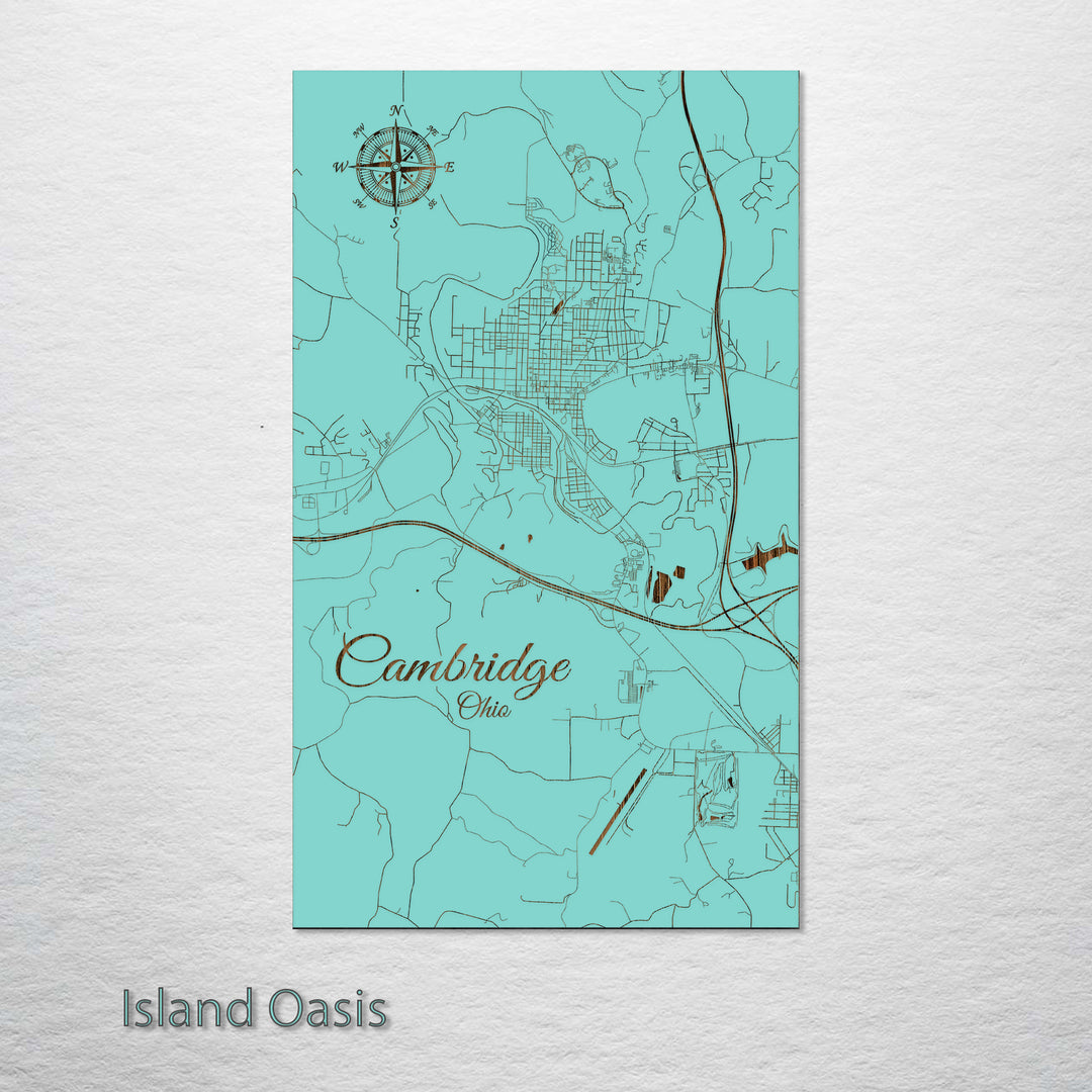 Cambridge, Ohio Street Map