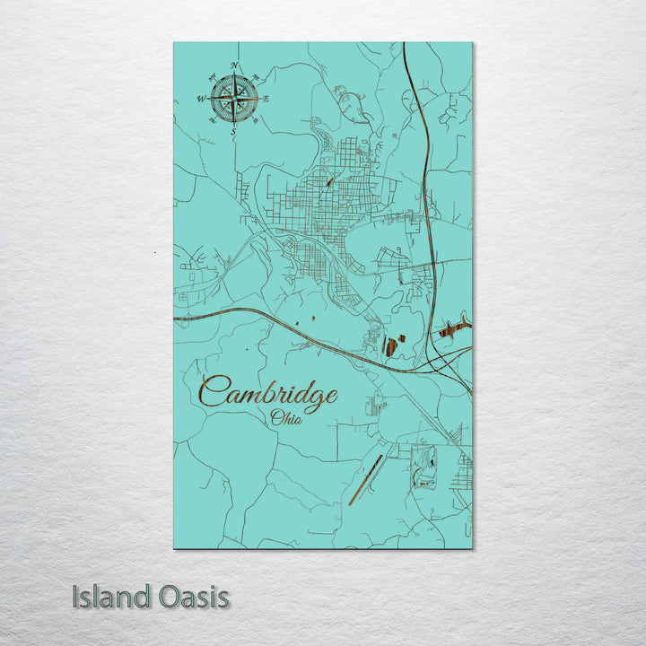 Cambridge, Ohio Street Map