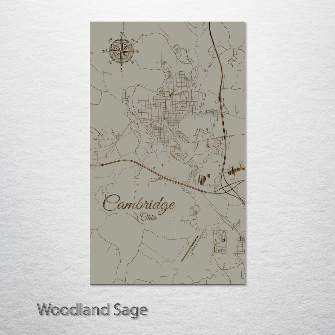 Cambridge, Ohio Street Map