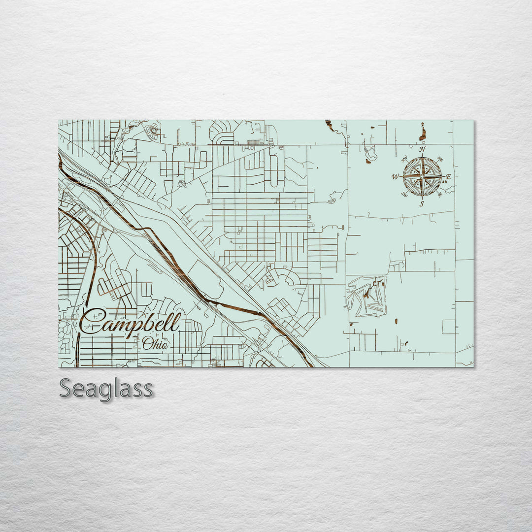 Campbell, Ohio Street Map