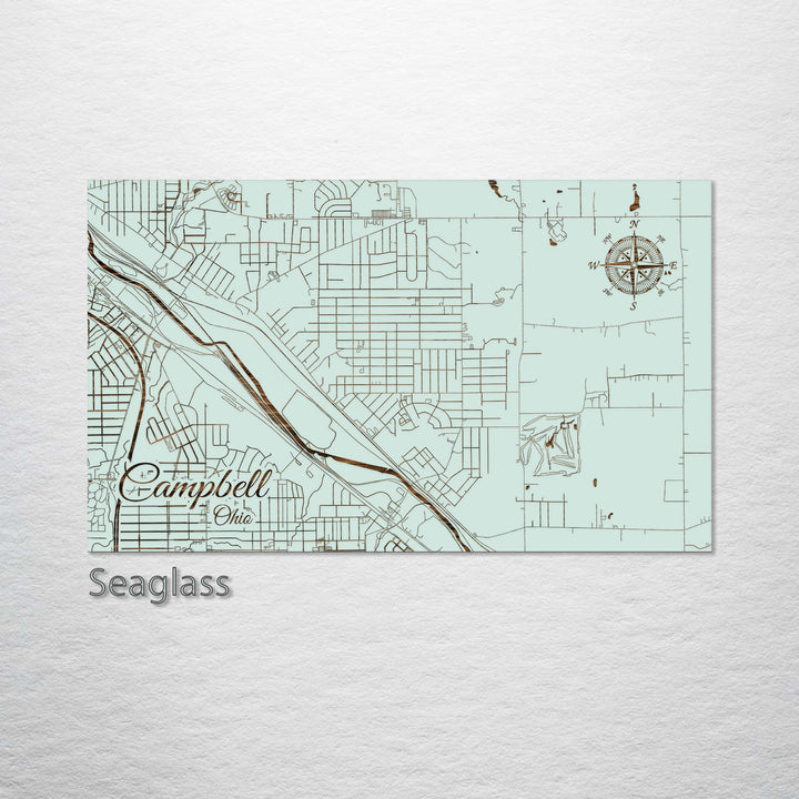 Campbell, Ohio Street Map