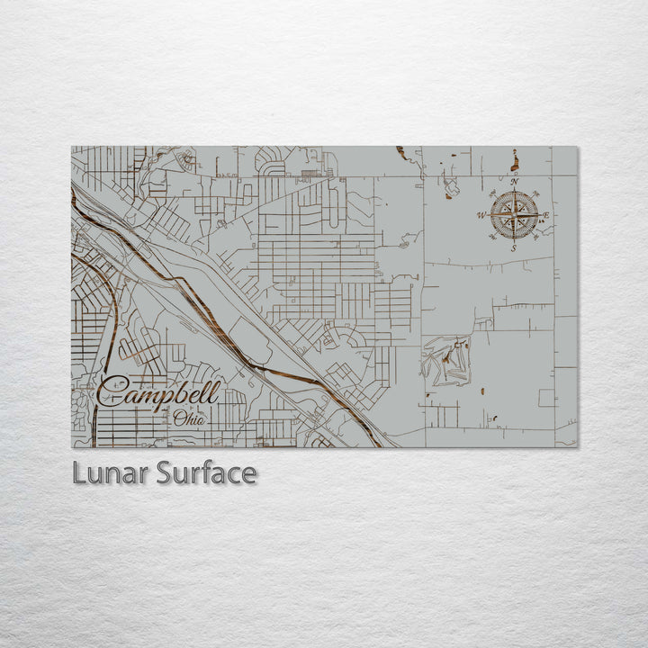 Campbell, Ohio Street Map