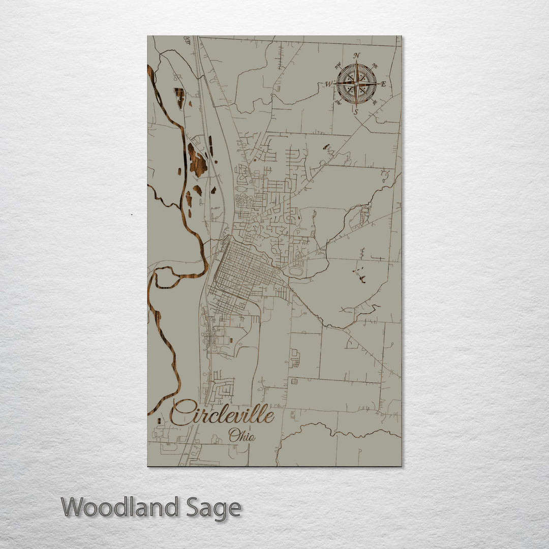 Circleville, Ohio Street Map