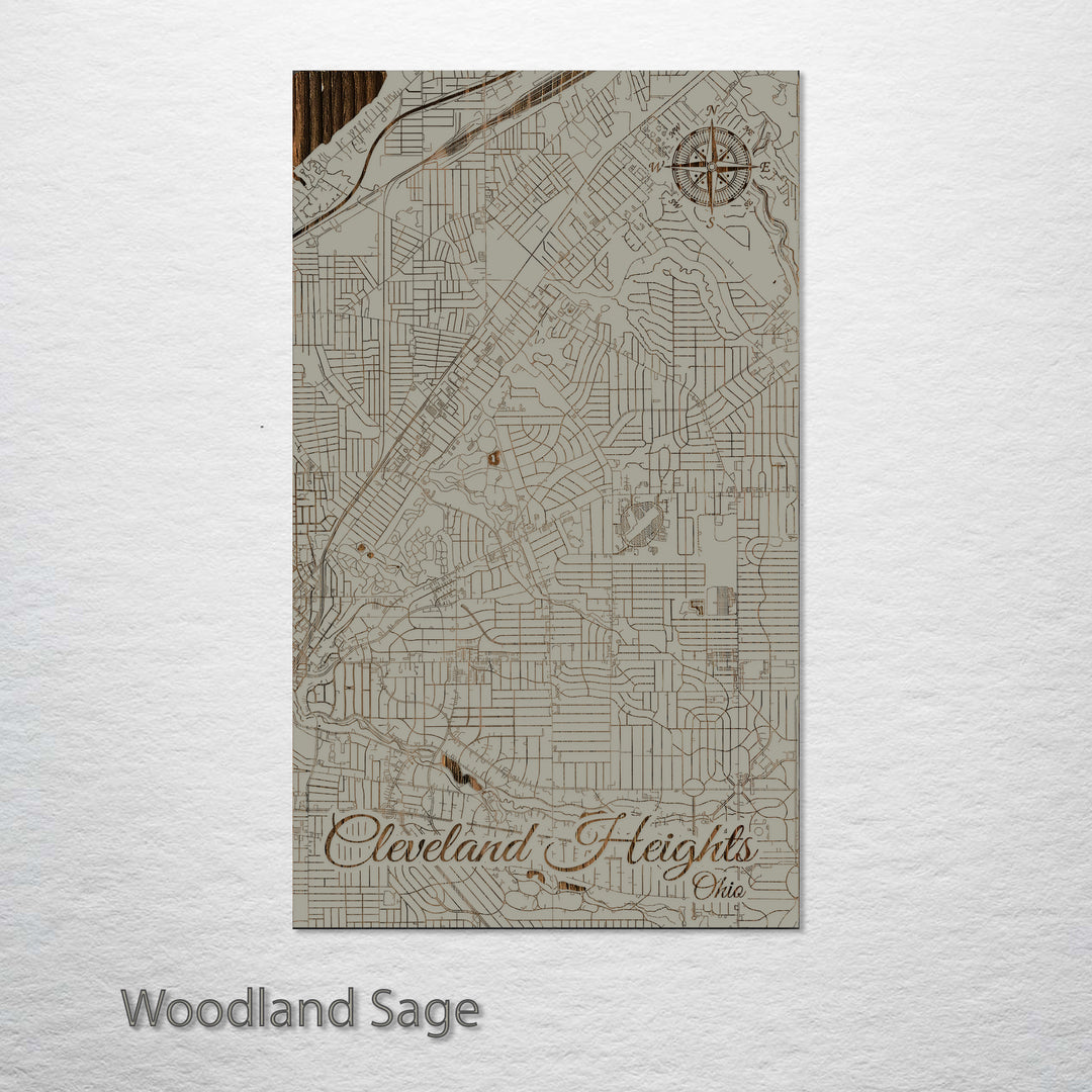 Cleveland Heights, Ohio Street Map