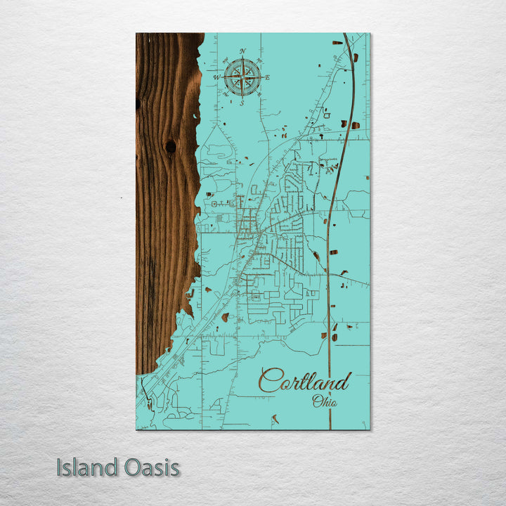 Cortland, Ohio Street Map
