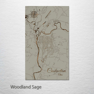 Coshocton, Ohio Street Map