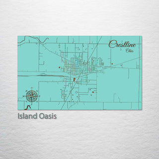 Crestline, Ohio Street Map