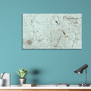 Cuyahoga Falls, Ohio Street Map
