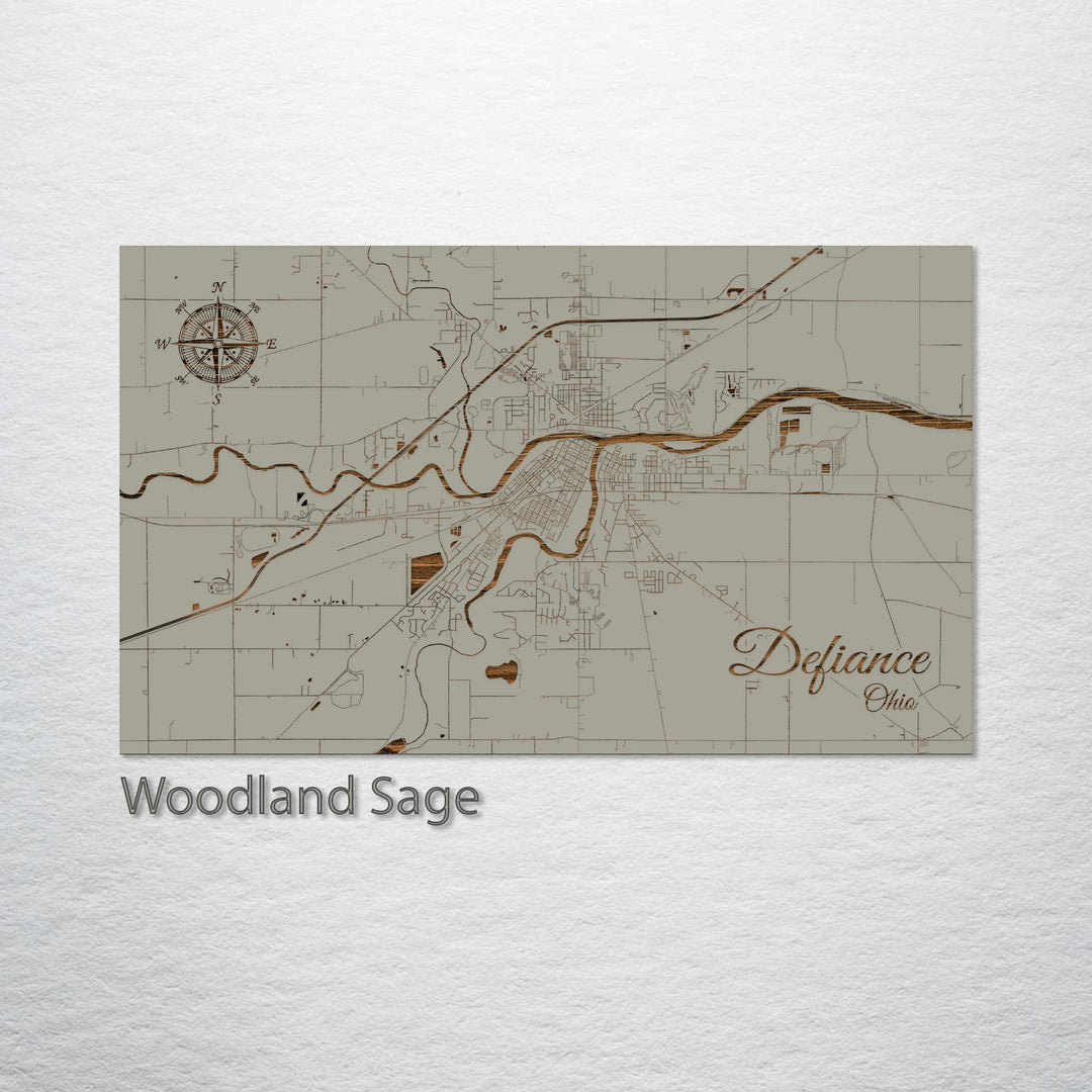 Defiance, Ohio Street Map