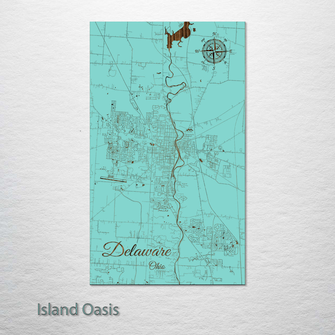 Delaware, Ohio Street Map