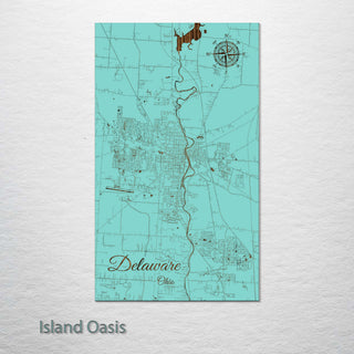 Delaware, Ohio Street Map