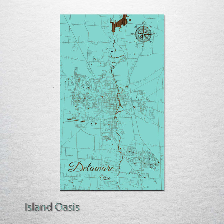 Delaware, Ohio Street Map