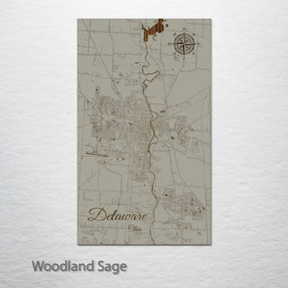Delaware, Ohio Street Map