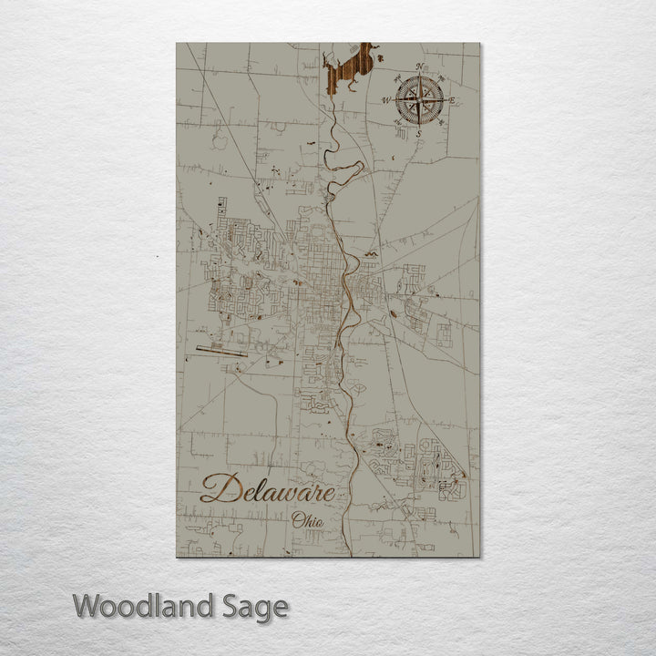 Delaware, Ohio Street Map