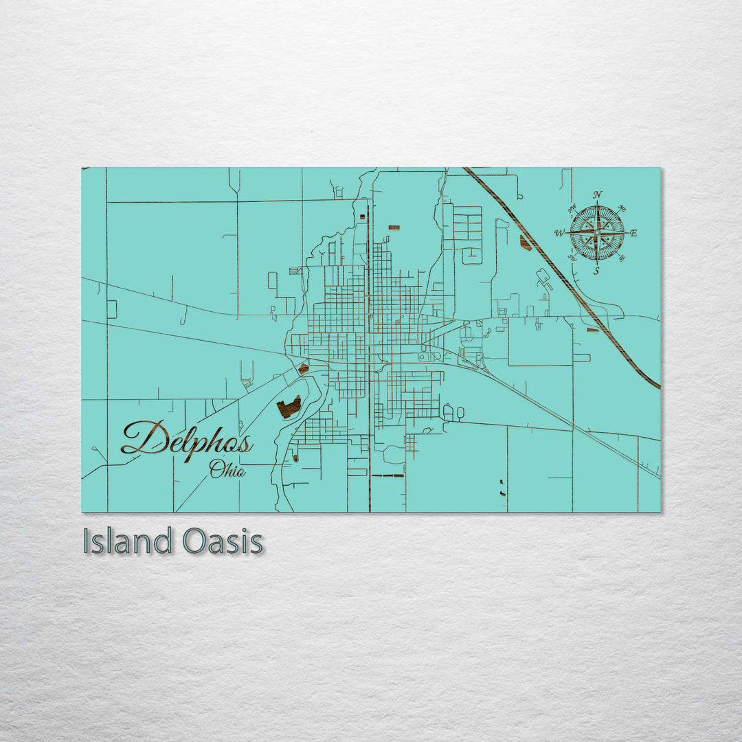 Delphos, Ohio Street Map