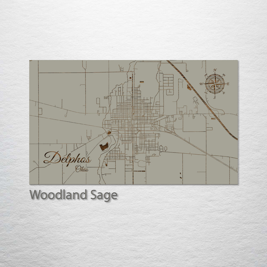 Delphos, Ohio Street Map