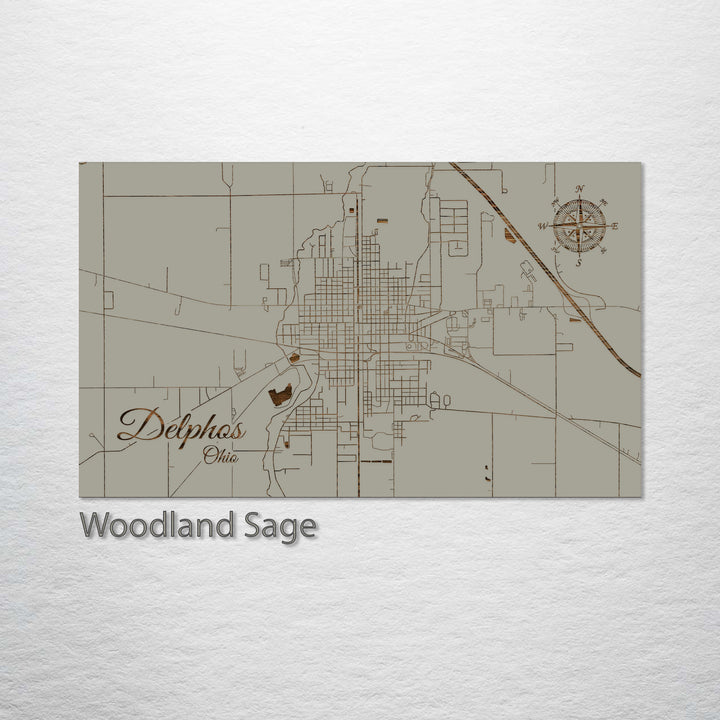 Delphos, Ohio Street Map