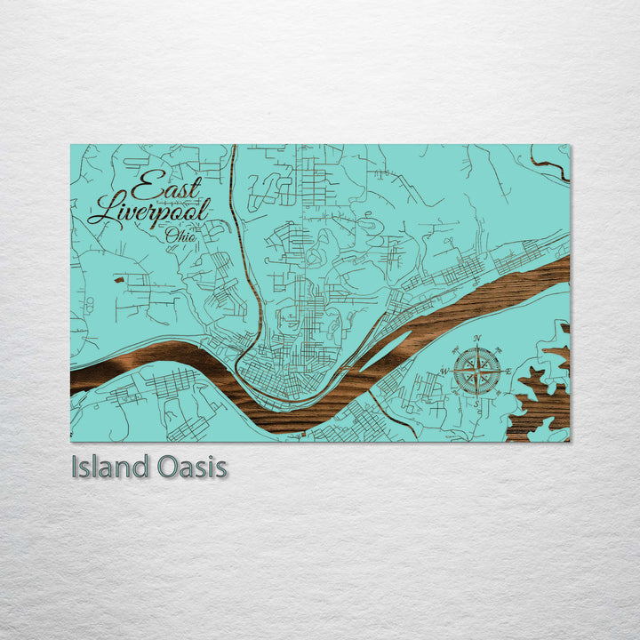 East Liverpool, Ohio Street Map