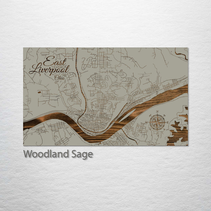 East Liverpool, Ohio Street Map