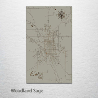 Eaton, Ohio Street Map
