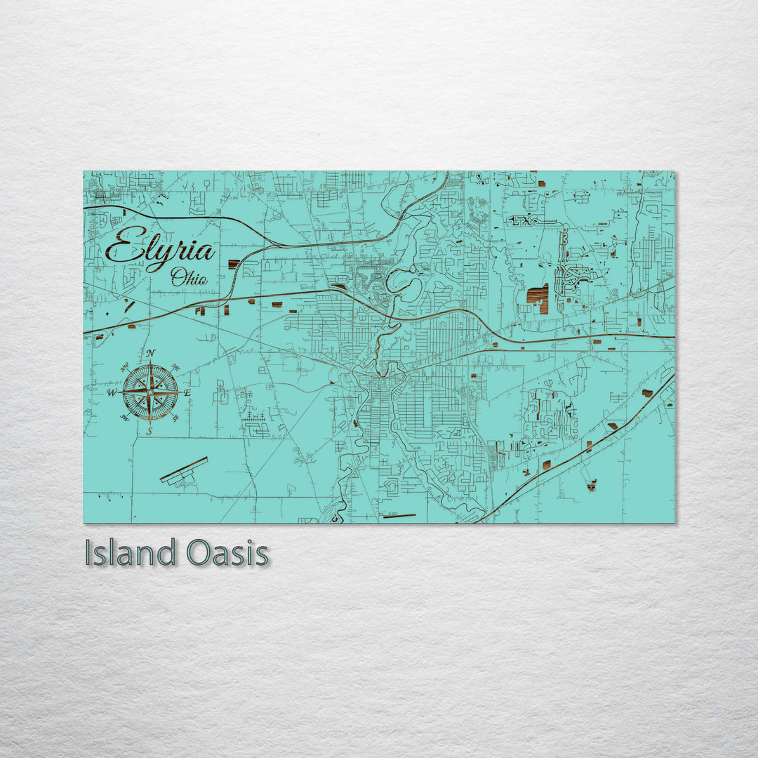 Elyria, Ohio Street Map