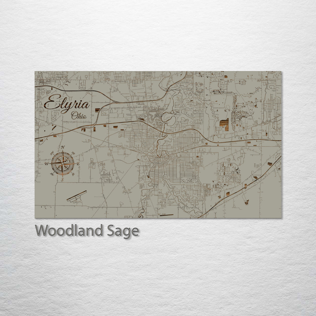 Elyria, Ohio Street Map