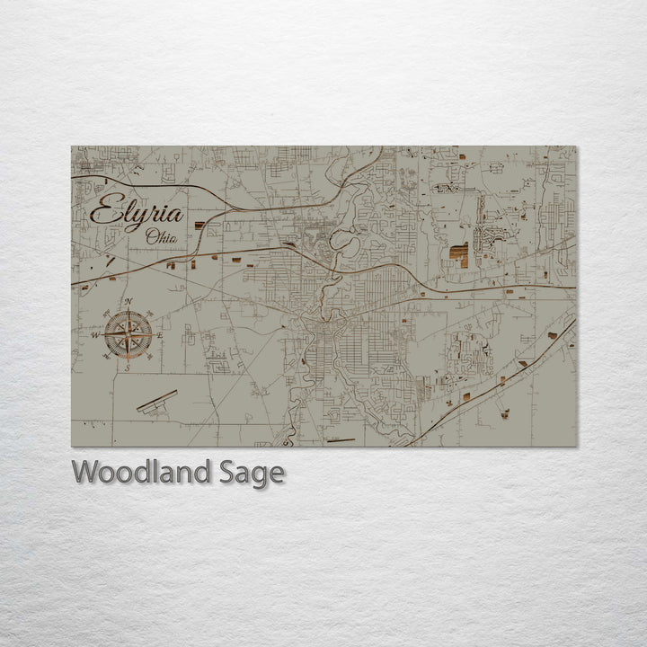 Elyria, Ohio Street Map