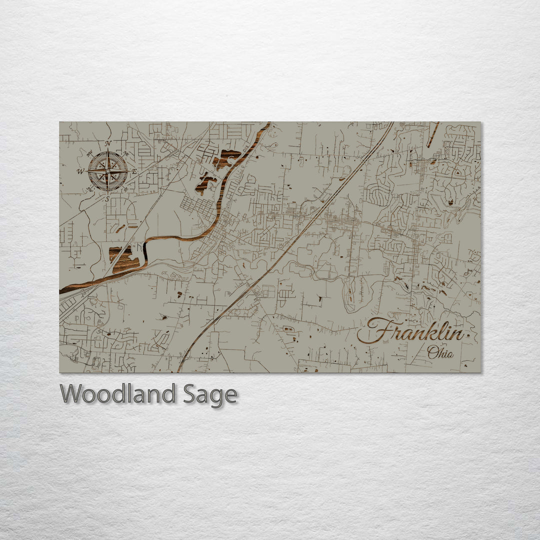 Franklin, Ohio Street Map