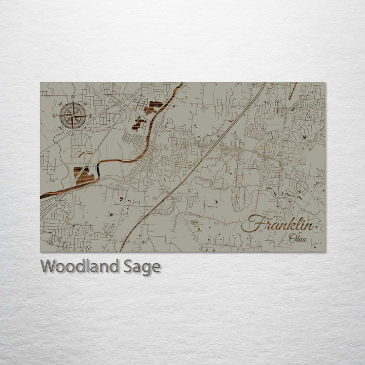 Franklin, Ohio Street Map