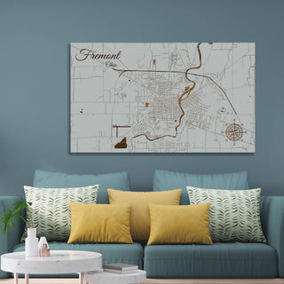 Fremont, Ohio Street Map