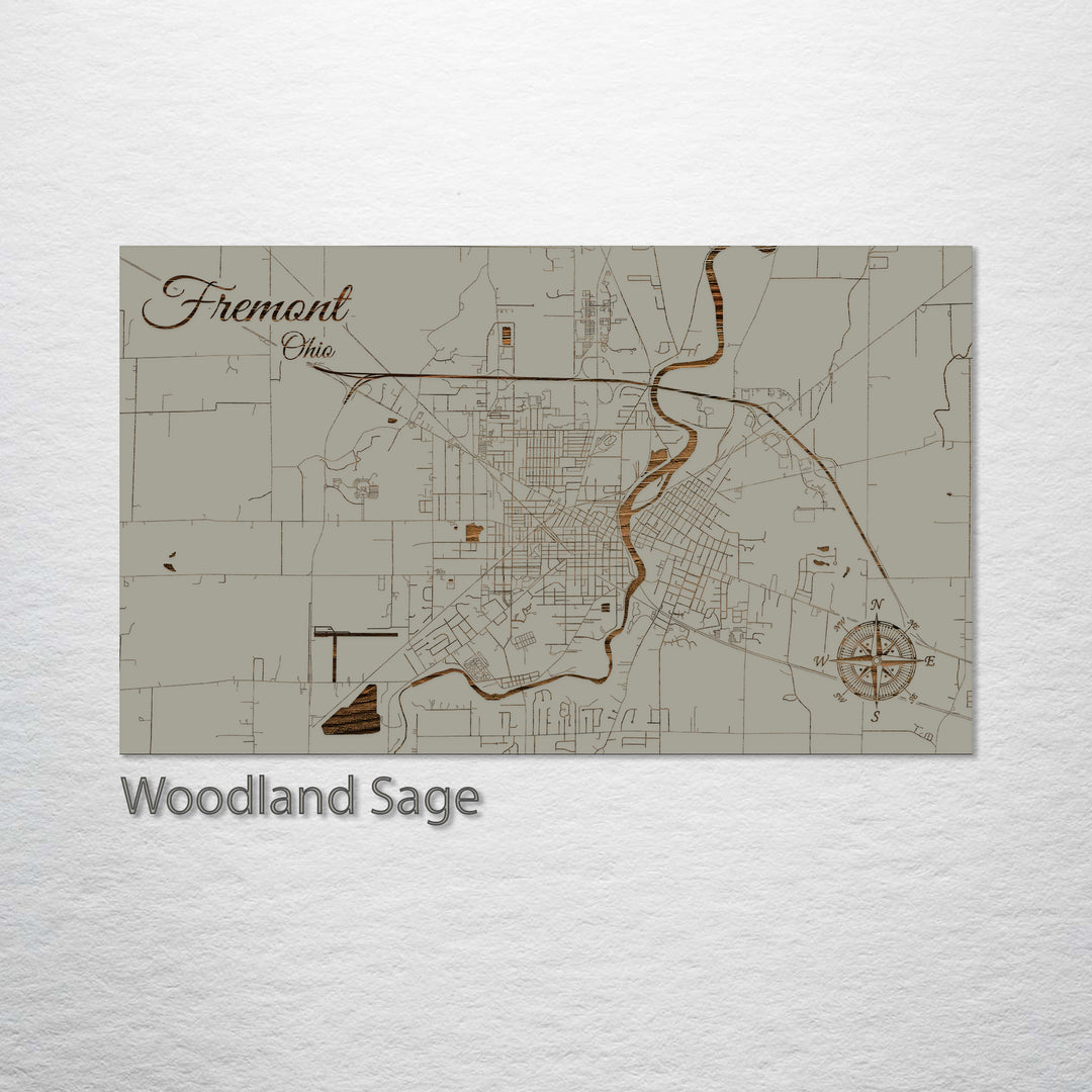 Fremont, Ohio Street Map