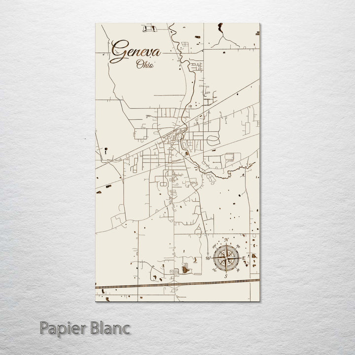 Geneva, Ohio Street Map