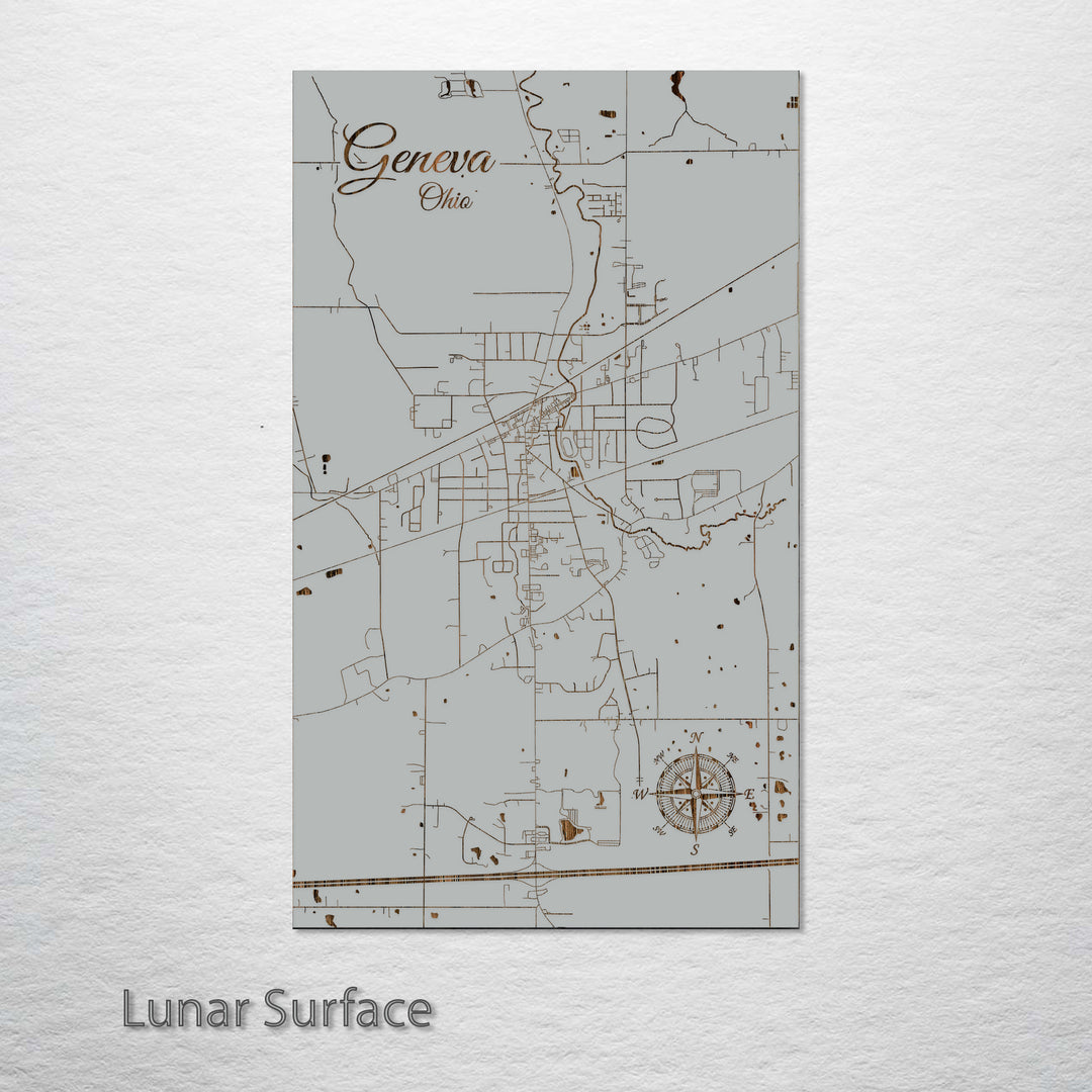 Geneva, Ohio Street Map