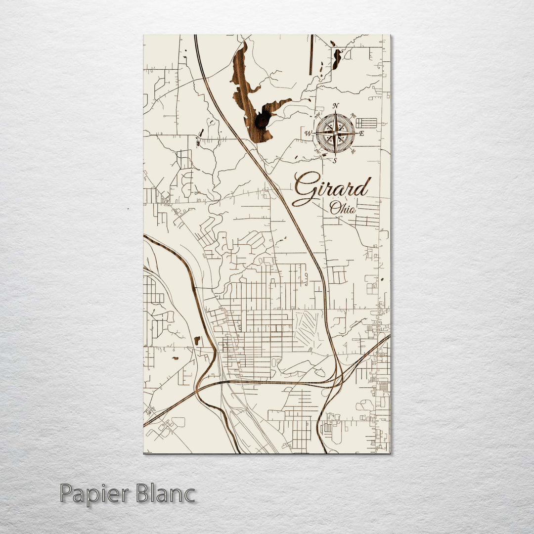 Girard, Ohio Street Map