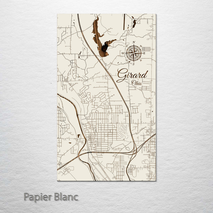 Girard, Ohio Street Map
