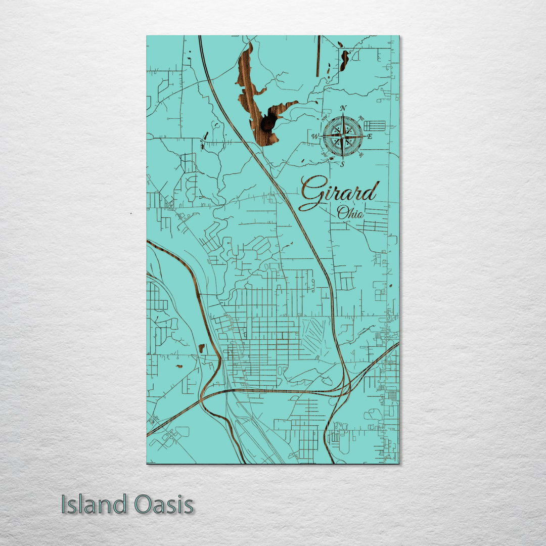 Girard, Ohio Street Map