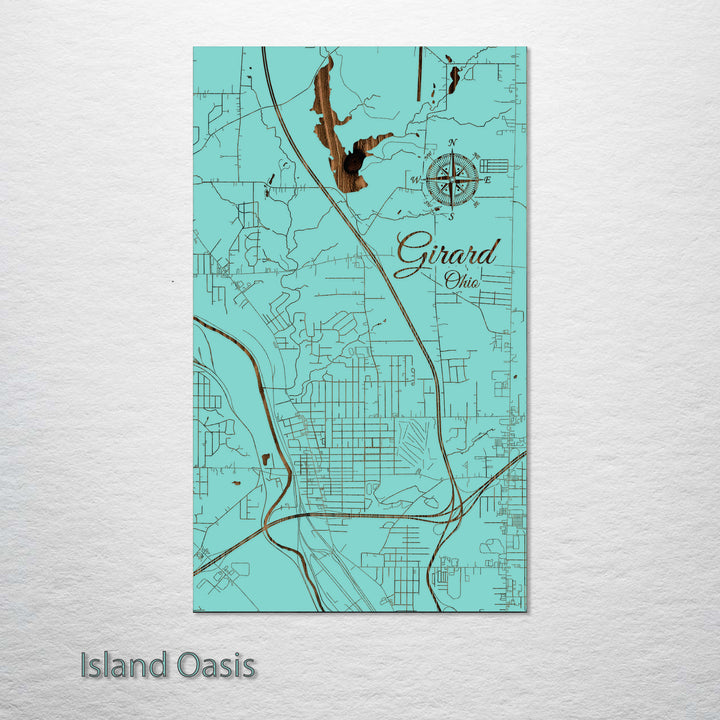 Girard, Ohio Street Map